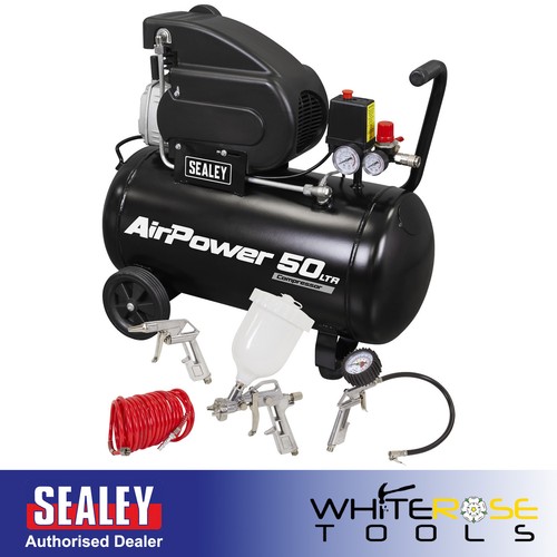 Sealey air compressor 50l - sealey,